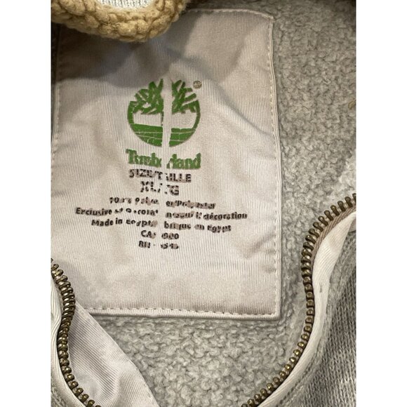 Timberland Men's Sweatshirt XL Quarter Zip Pullover Sweater Gray Winter Outdoor - Picture 5 of 7